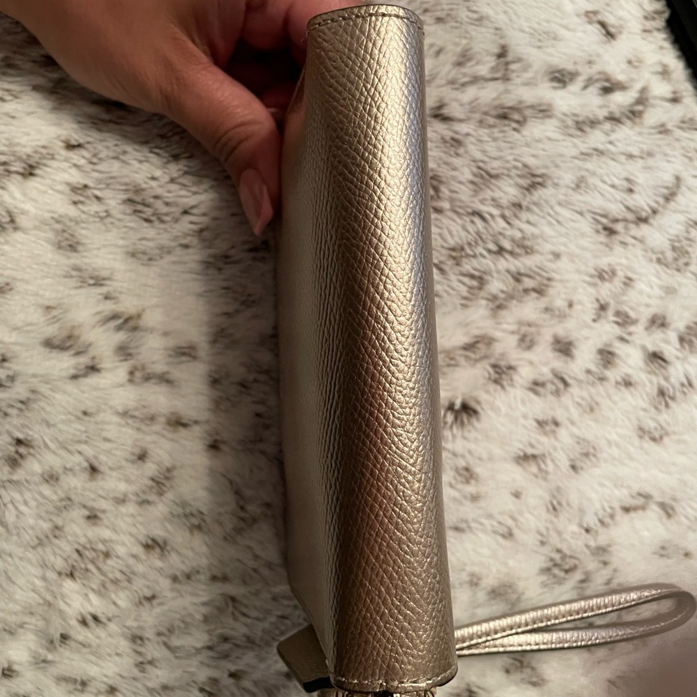 Coach gold wristlet wallet - Picture 3 of 4